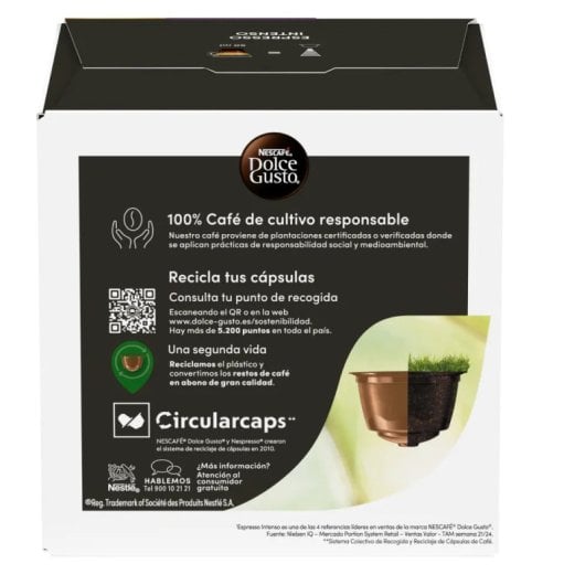 Cápsula de café Nestlé Expresso Intenso Dolce Gusto 16 Peças Intensidade 7 creme aroma a frutos