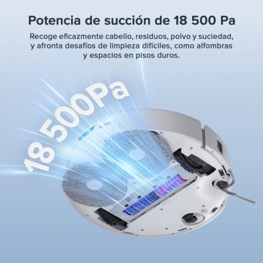Roborock Qrevo Curv S5X Robot Aspirador Doble Sistema Antienredos AdaptiLift 18500 Pa