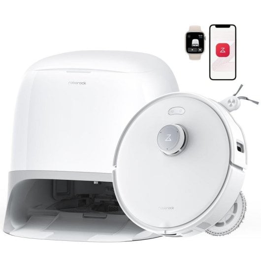 Aspirateur Robot et Laveur Roborock Qrevo Curv S5X Vidage Automatique Navigation Laser 18.500 Pa IA Caméra