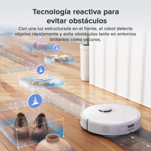 Roborock Qrevo Curv S5X Robot Aspirador Doble Sistema Antienredos AdaptiLift 18500 Pa
