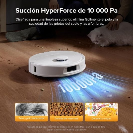 Robot Aspirador Roborock QV 35S succión 10 000 Pa, mopa giratoria elevada, base multifunción
