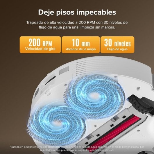 Robot Aspirador Roborock QV 35S succión 10 000 Pa, mopa giratoria elevada, base multifunción