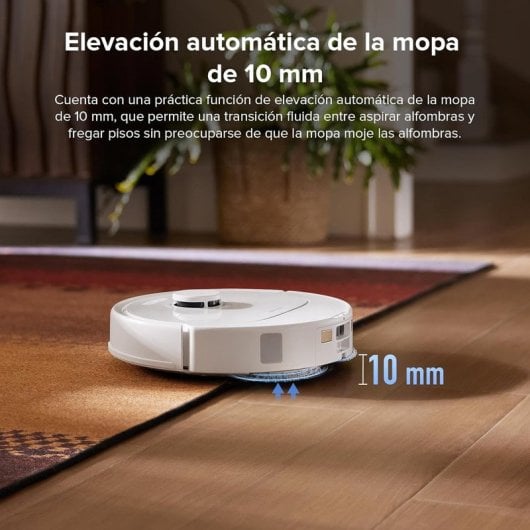 Robot Aspirador Roborock QV 35S succión 10 000 Pa, mopa giratoria elevada, base multifunción