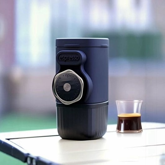 Cafetera Espresso Portátil Manual Klack 80ml 18 bares 2 en 1 con bolsa protectora