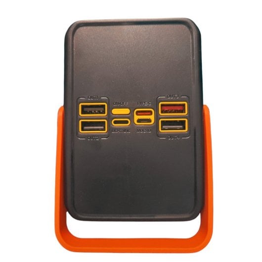 PowerBank Klack 100000mAh 22.5W 4xUSB-A USB-C Lightning MicroUSB Linterna LED Pantalla Digital
