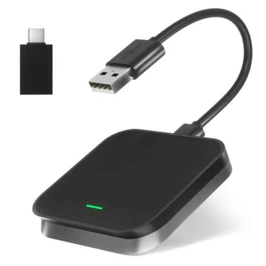 Adaptador Klack Inalámbrico para CarPlay y Android Auto Bluetooth 5.0 WiFi 5.8GHz