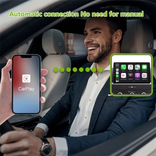 Adaptador Klack Inalámbrico para CarPlay y Android Auto Bluetooth 5.0 WiFi 5.8GHz