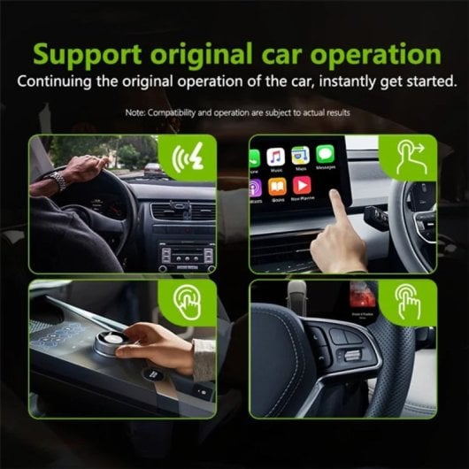 Adaptador Klack Inalámbrico para CarPlay y Android Auto Bluetooth 5.0 WiFi 5.8GHz