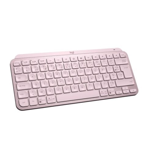 Tastiera Wireless Logitech MX Keys Mini Layout AZERTY Retroilluminata Rosa