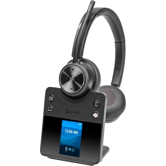 Auriculares POLY Inalámbricos Bluetooth avec Certificat Microsoft Teams, Circumauraux, Noir