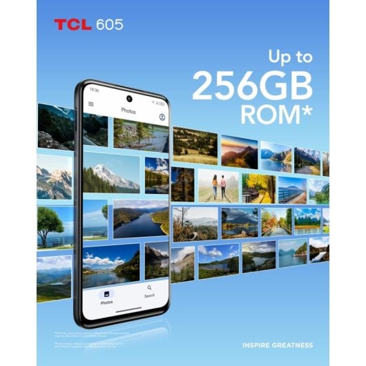 Smartphone TCL 605 8GB RAM 256GB NFC Dual SIM Azul 6.67" 5200mAh Android 15