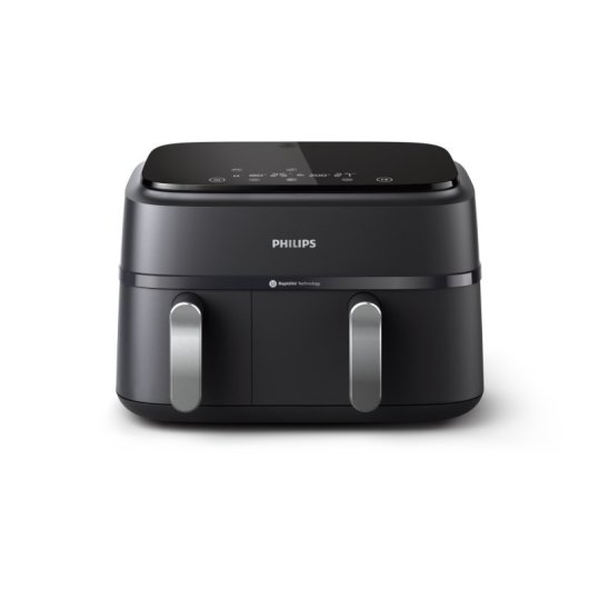 Freidora de aire Philips NA351/00 9L 2750W doble cesta LED 8 programas temporizador