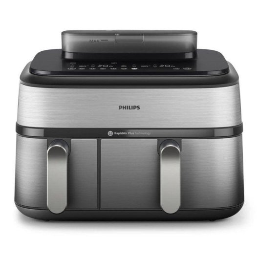 Airfryer Philips NA555/00 Double Panier 9L 2750W Écran Tactile Programmes XL