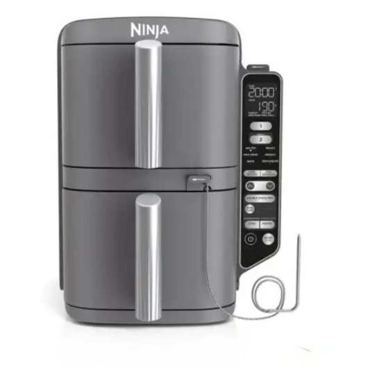 Friteuse sans Huile Ninja SL451EU 9.5L 2470W Double Bac Sonde Digitale 6 Programmes