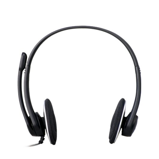 Auriculares Logitech com fio USB H330 preto com microfone com supressão de ruído