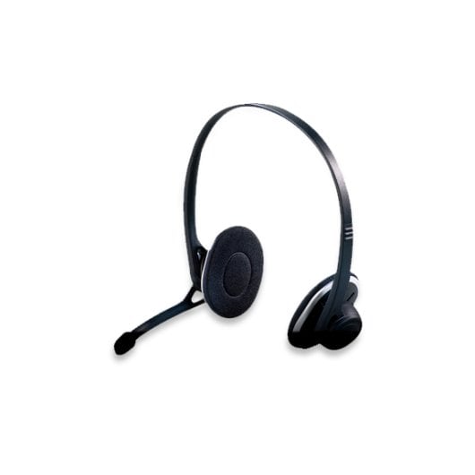 Auriculares Logitech com fio USB H330 preto com microfone com supressão de ruído