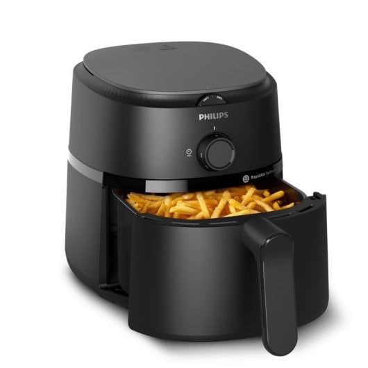 Freidora de aire Philips NA110/00 3.2L 1300W RapidAir control giratorio negra