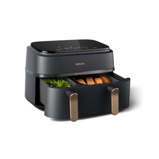 Fritadeira Ar Philips Airfryer NA352/04 9L 2750W Dupla Cesta LED Táctil