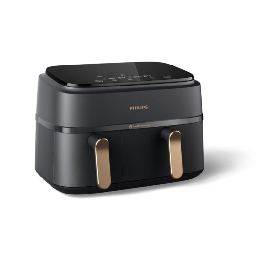 Fritadeira Ar Philips Airfryer NA352/04 9L 2750W Dupla Cesta LED Táctil