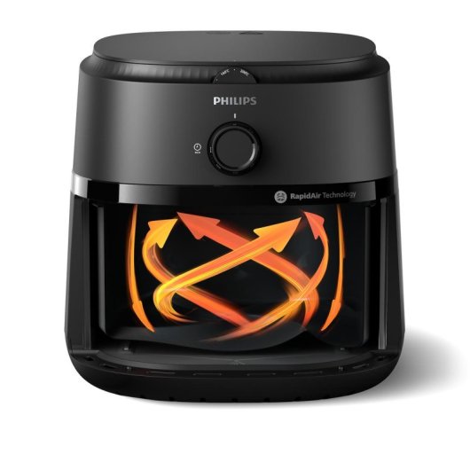 Freidora de aire Philips 1000 series NA130/00 6,2L RapidAir 1700W Negro control digital