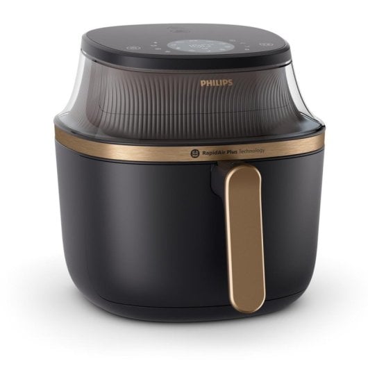 Freidora de aire Philips NA342/00 RapidAir Plus 7.2L 16 funciones Táctil Negro/Oro