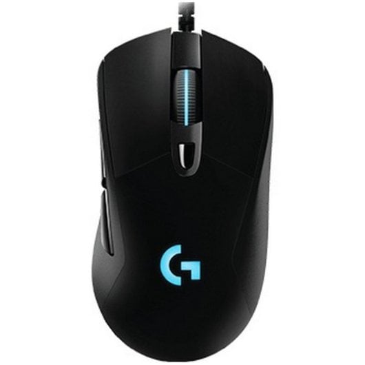 Rato Logitech com fios 12000 DPI RGB programável e ergonomia avançada