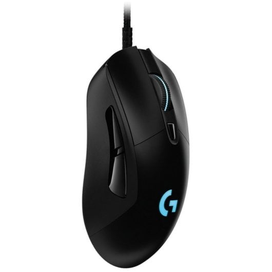 Rato Logitech com fios 12000 DPI RGB programável e ergonomia avançada