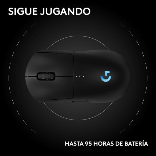 Ratón Logitech Pro 2 Lightspeed inalámbrico 32000 DPI RGB 8 botones RF