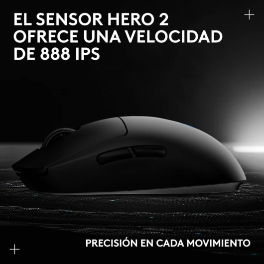 Ratón Logitech Pro 2 Lightspeed inalámbrico 32000 DPI RGB 8 botones RF