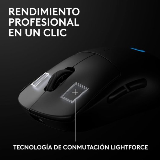 Ratón Logitech Pro 2 Lightspeed inalámbrico 32000 DPI RGB 8 botones RF