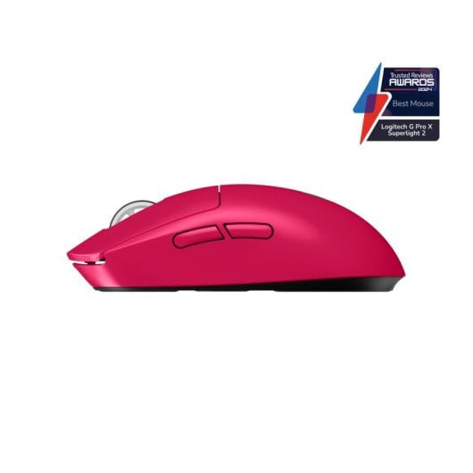 Souris Logitech sans fil 32000 DPI Magenta pour droitier
