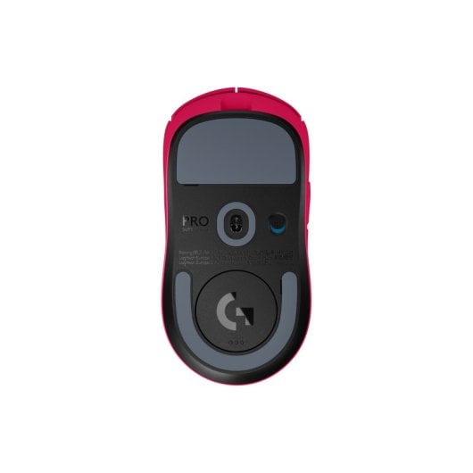 Souris Logitech sans fil 32000 DPI Magenta pour droitier