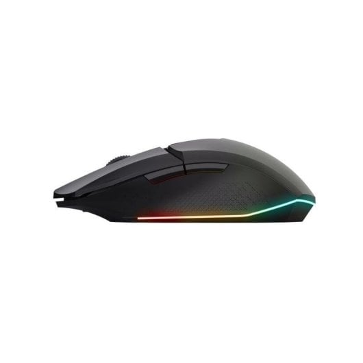 Ratón Trust sem fios 4800 DPI RGB preto com tapete gaming