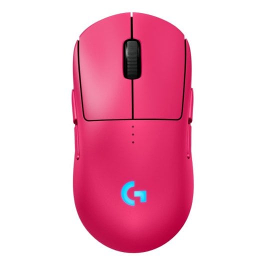 Ratón Logitech inalámbrico 32000 DPI RGB 8 botones batería USB-C Magenta