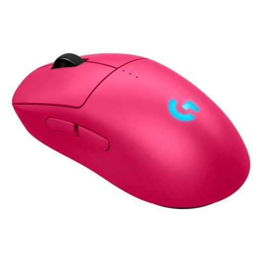 Ratón Logitech inalámbrico 32000 DPI RGB 8 botones batería USB-C Magenta