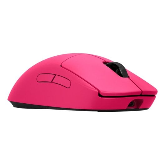 Ratón Logitech inalámbrico 32000 DPI RGB 8 botones batería USB-C Magenta
