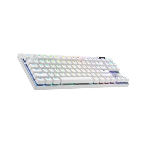Teclado mecânico Logitech G PRO X TKL Layout AZERTY Branco Wireless RGB