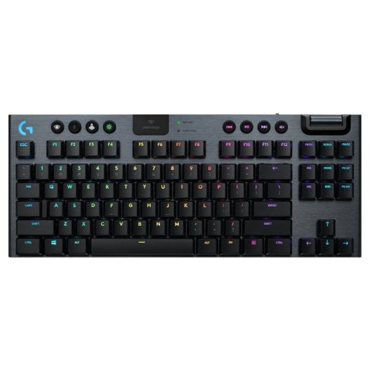 Teclado mecánico Logitech G 920-009517 Layout QWERTY retroiluminado inalámbrico carbono