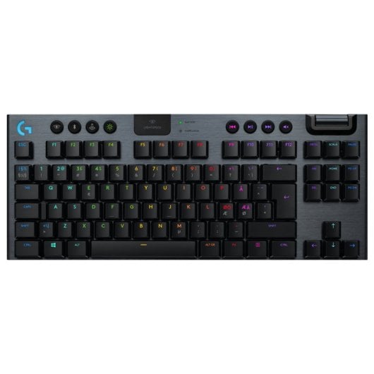 Teclado mecánico Logitech G 920-009500 Layout ES inalámbrico RGB Carbono
