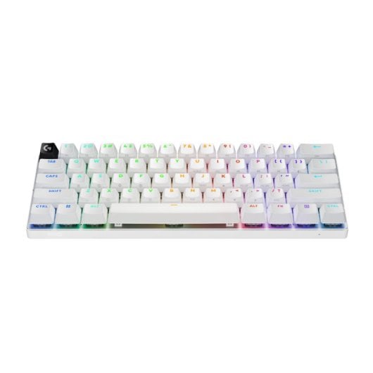 Teclado mecánico Logitech G PRO X 60 QWERTY retroiluminado LED RGB inalámbrico/blanco