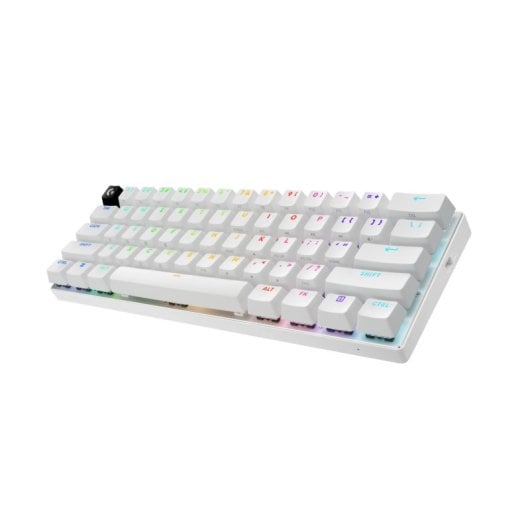 Teclado mecánico Logitech G PRO X 60 QWERTY retroiluminado LED RGB inalámbrico/blanco