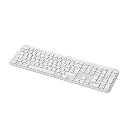 Tastiera a forbice wireless Logitech Signature Slim K950 AZERTY, retroilluminata bianca
