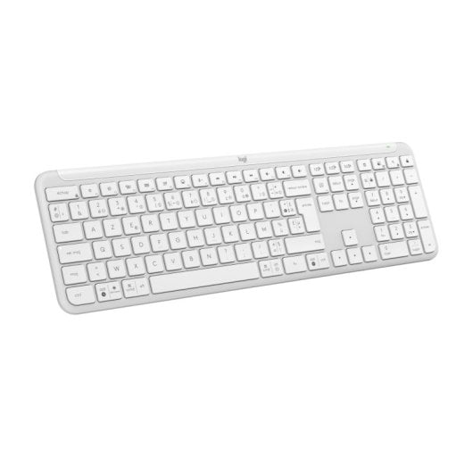 Tastiera a forbice wireless Logitech Signature Slim K950 AZERTY, retroilluminata bianca