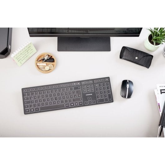 Teclado sem fios CHERRY KW 9100 SLIM Layout ES resistente Bluetooth RF