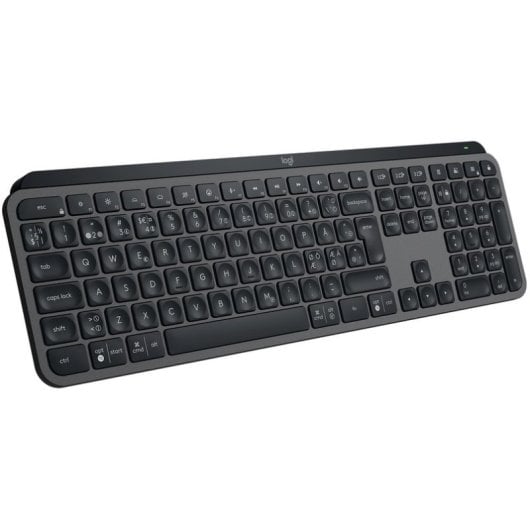 Teclado de tijera Logitech MX Keys S Layout Nórdico QWERTY Retroiluminado Inalámbrico Grafito