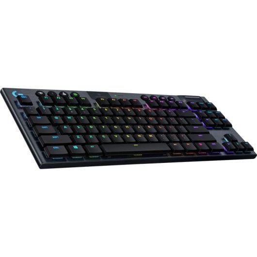 Teclado mecánico Logitech G 920-010588 Tenkeyless Layout ES inalámbrico RGB carbono