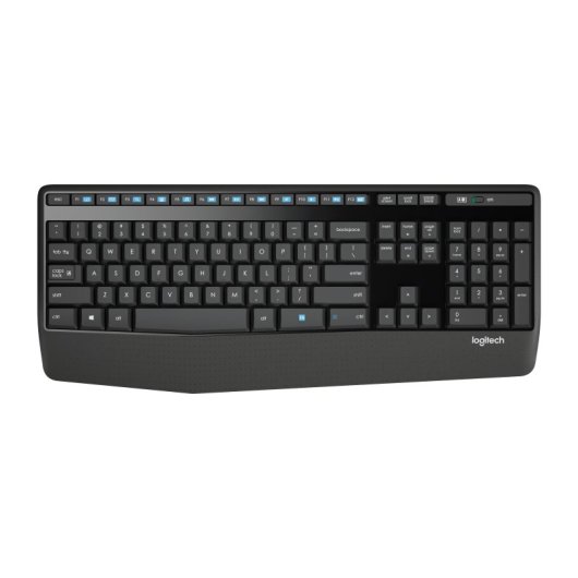 Kabellose Membrantastatur Logitech MK345 Komplett DE mit ergonomischem Handgelenkstütze und Maus