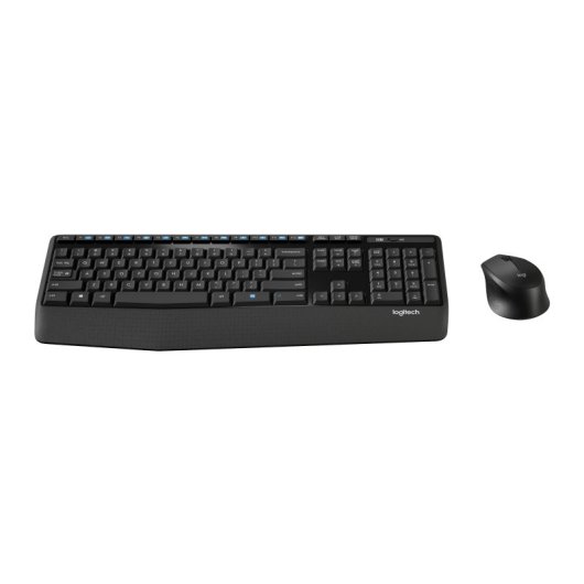Kabellose Membrantastatur Logitech MK345 Komplett DE mit ergonomischem Handgelenkstütze und Maus