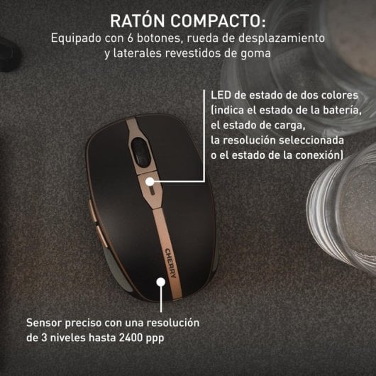 Teclado de tijera CHERRY DW 9100 SLIM Layout EN inalámbrico Bluetooth + ratón recargable extras