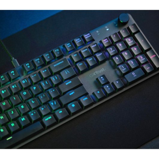 Teclado mechanisch Trust GXT 866 Torix QWERTZ LED Schwarz Kabelgebunden